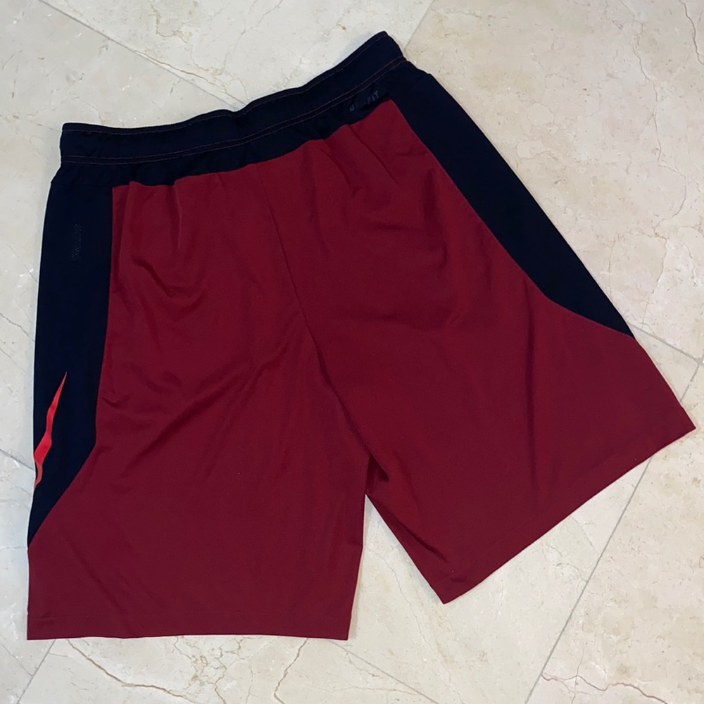 NIKE Burgundy Dri Fit Shorts